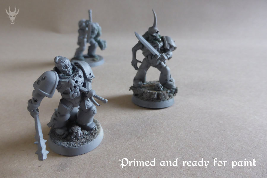 Conversion Ideas For Poxwalkers – Poxxed Space Marines primed